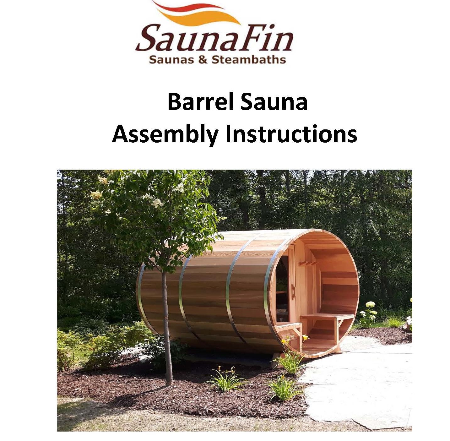Outdoor Barrel Saunas SaunaFin's Quality Outdoor Saunas